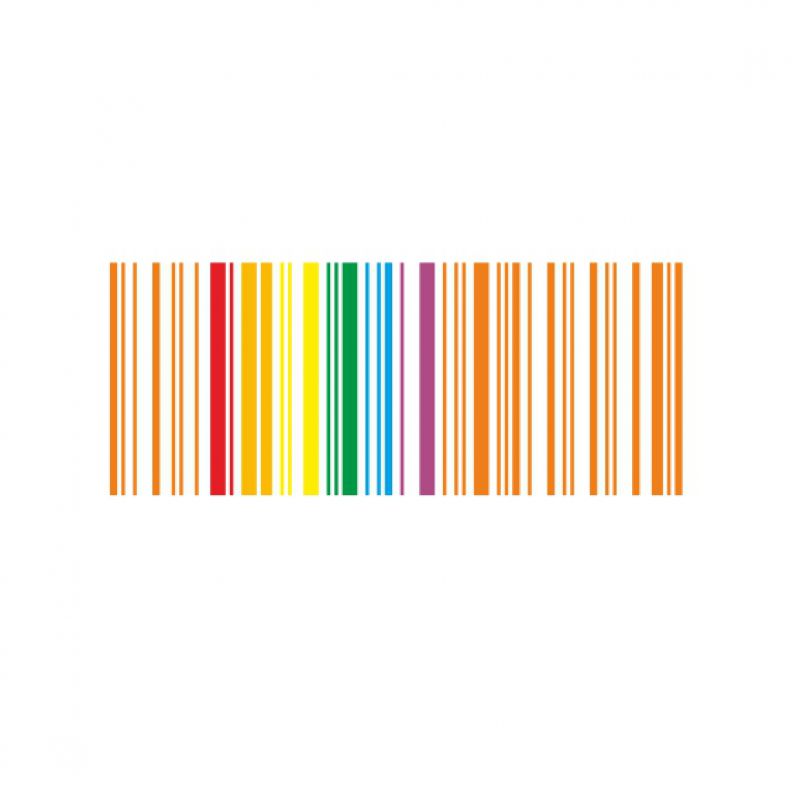 BarCode Linien gold