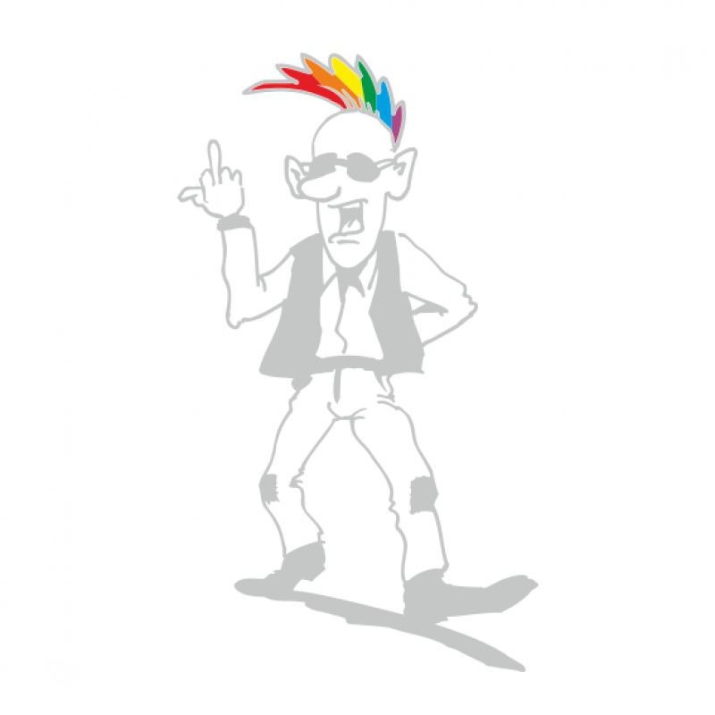 Punker Farbe silber