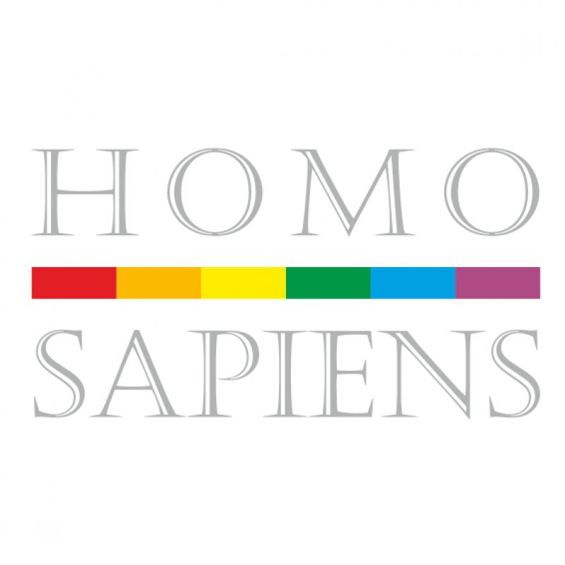 HomoSapiens Regenbogen groß silber