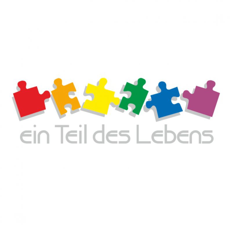 Ein Teil des Lebens Puzzle Regenbogen silber