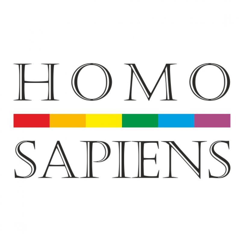 HomoSapiens Regenbogen groß schwarz