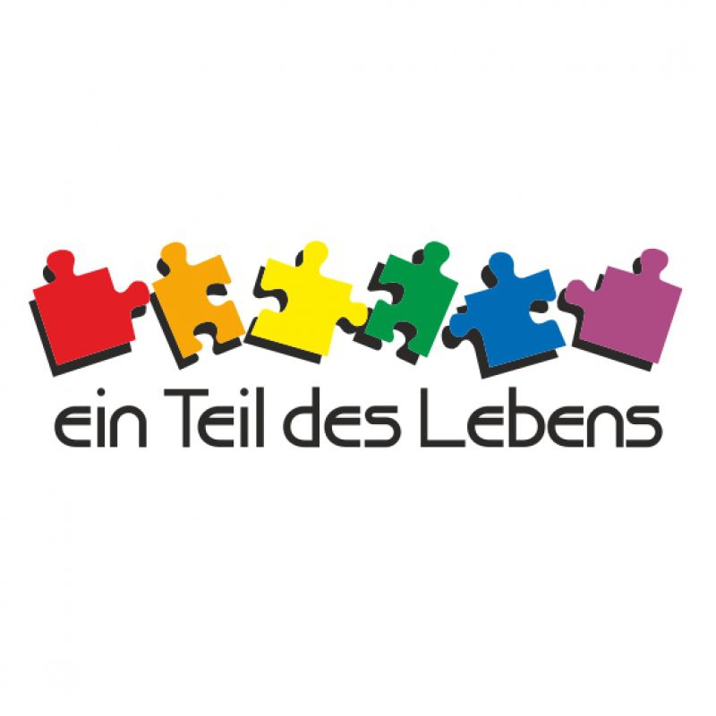 Ein Teil des Lebens Puzzle Regenbogen schwarz