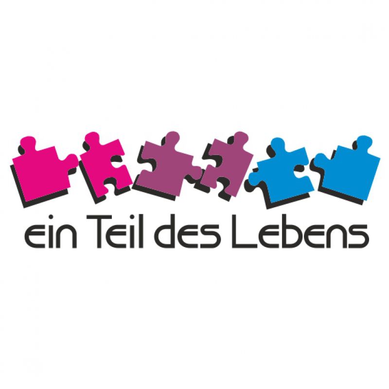 Teil des Lebens Puzzle Bi schwarz