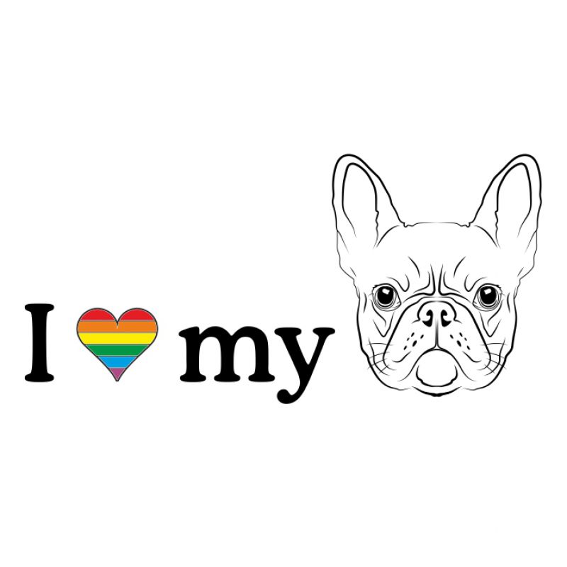 I love my englische Dogge - schwarz