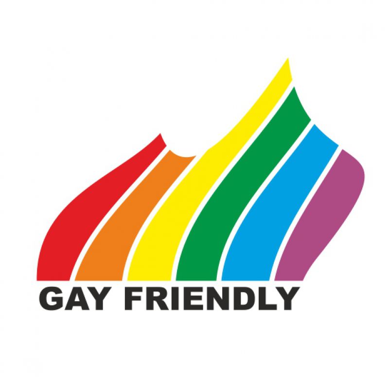 Gay friendly - schwarz