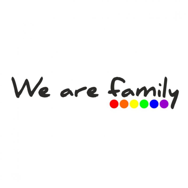 we are family - schwarz