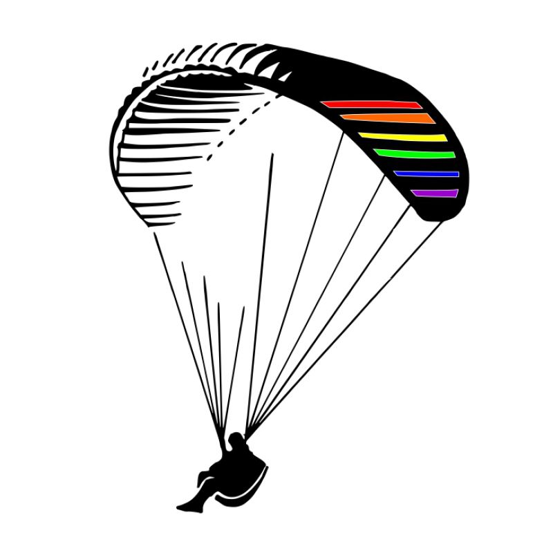 Paraglider schwarz
