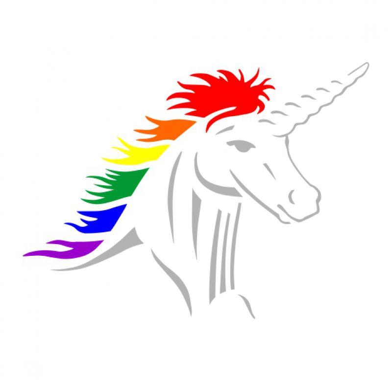 Einhorn silber