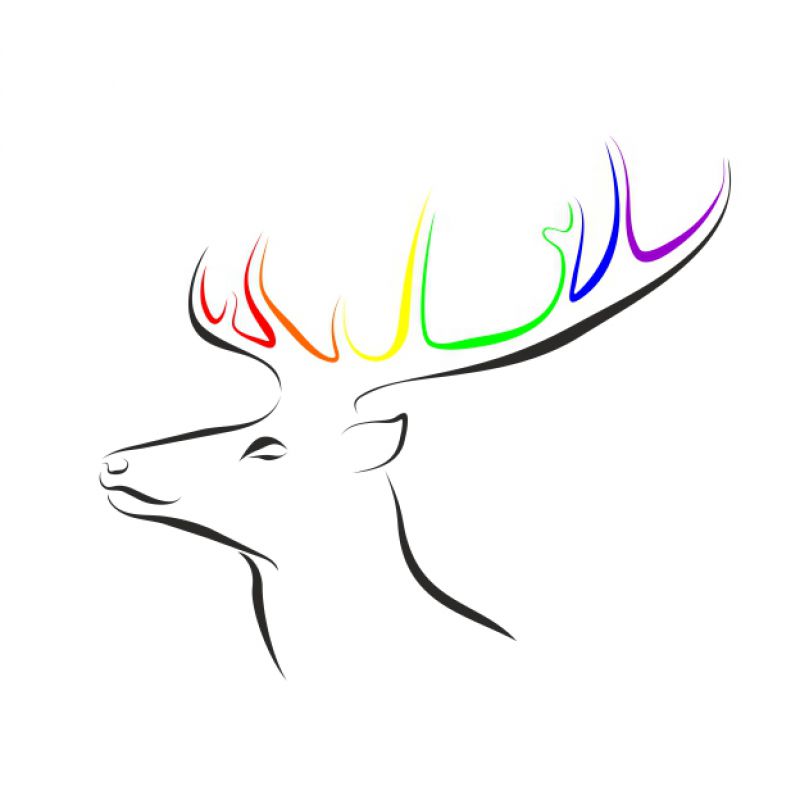 Hirsch schwarz