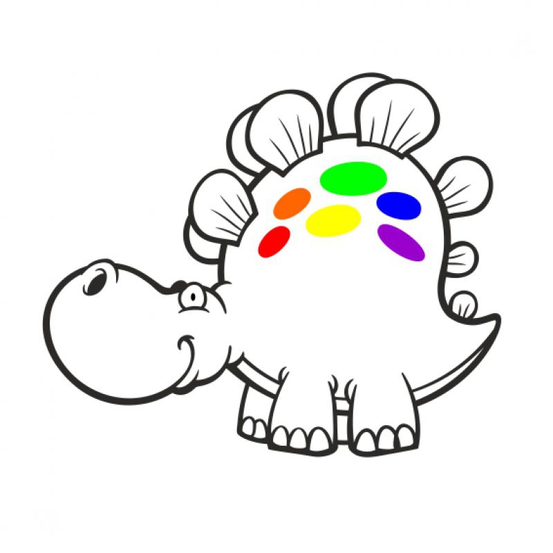 Brontosaurus schwarz