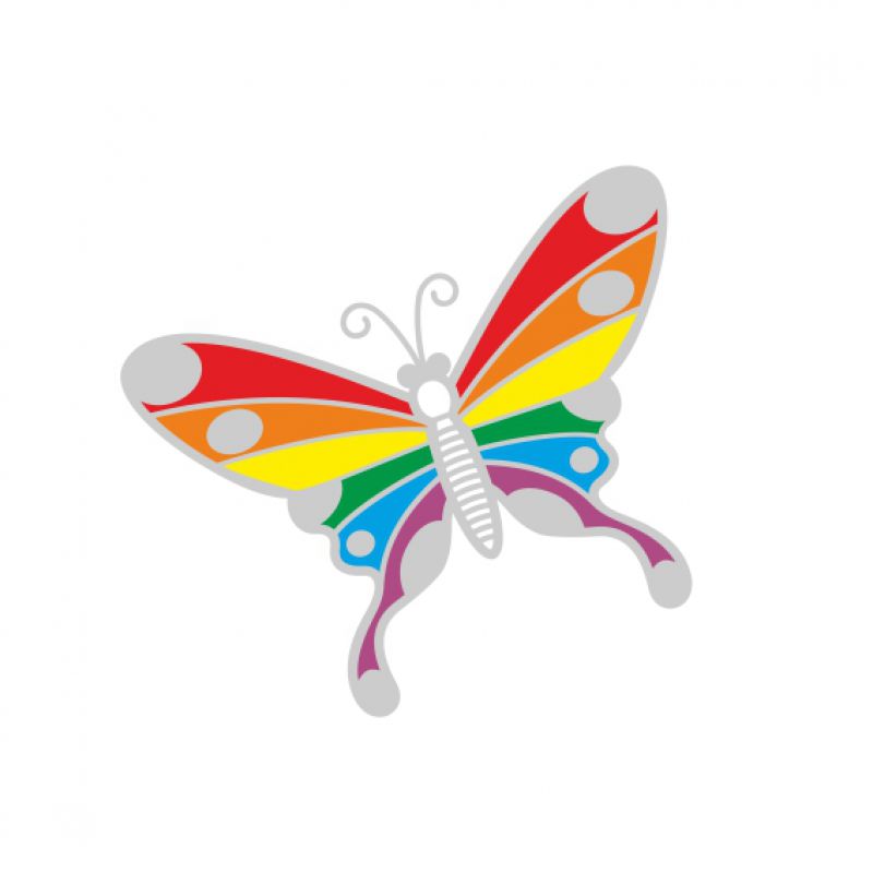 Schmetterling silber