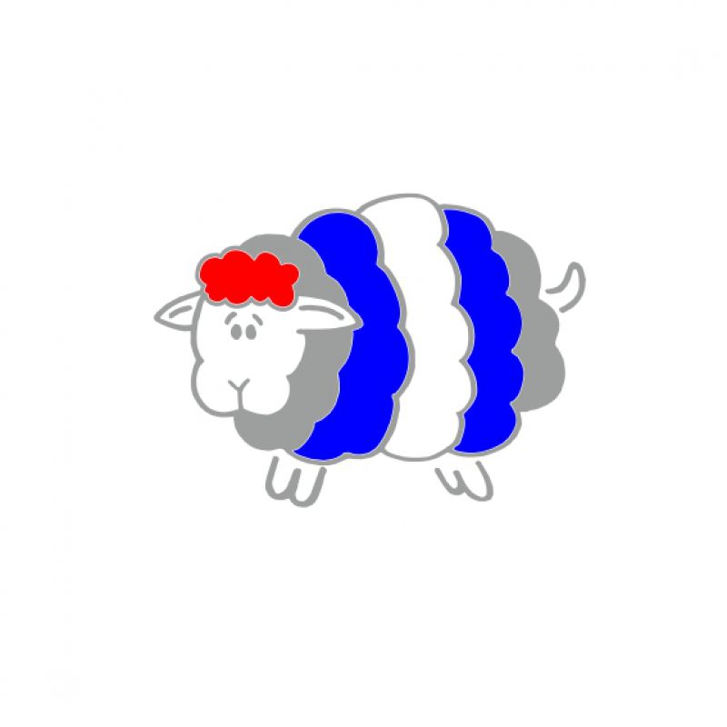 Schaf Leder silber