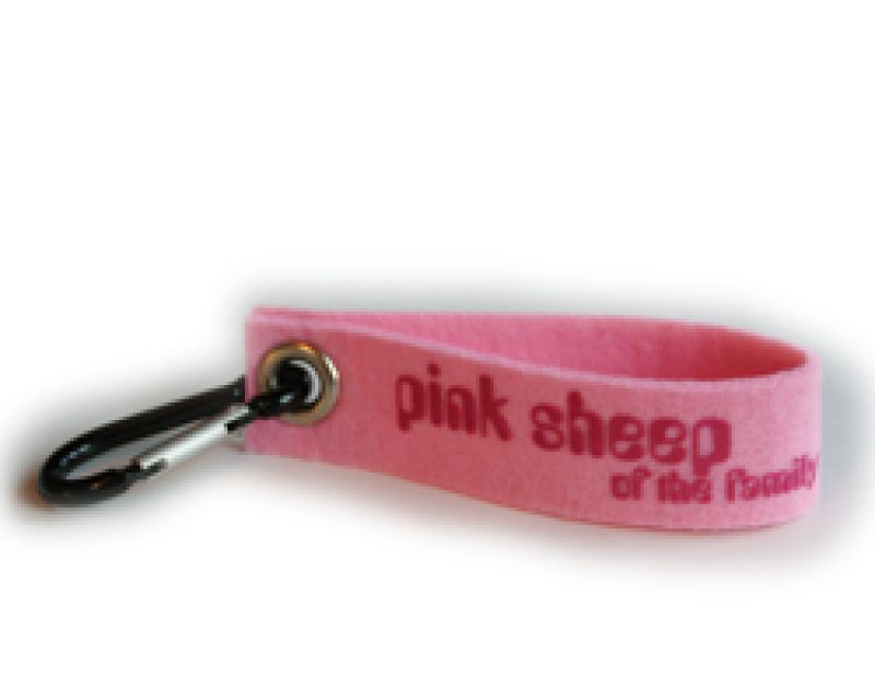 Pink sheep of the loom - Filz rosa