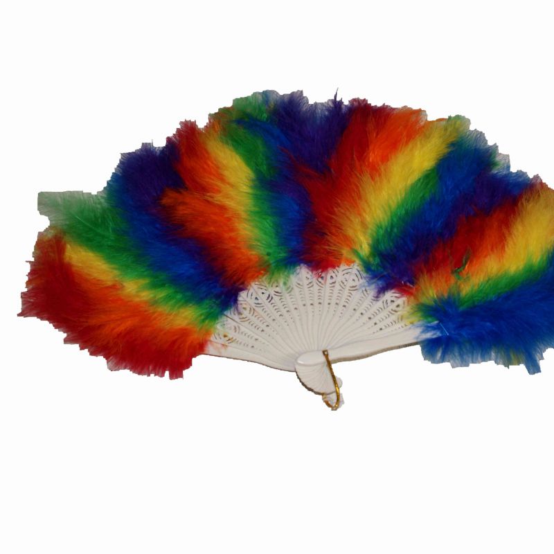 Regenbogenfächer flauschig