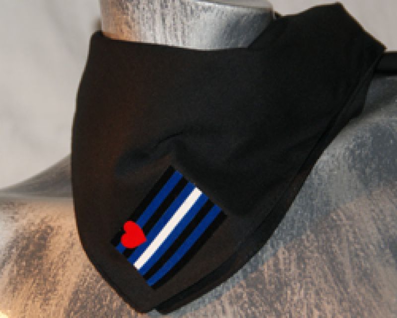 Leder - schwarzes Bandana