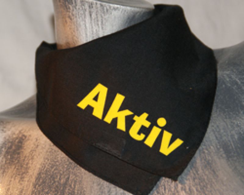 Aktiv - schwarzes Bandana