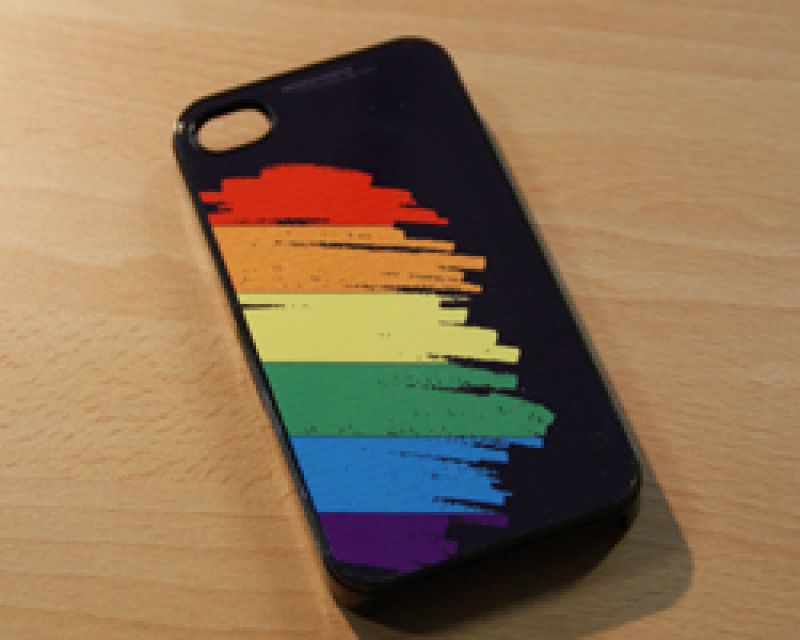 Regenbogen Schale schwarz