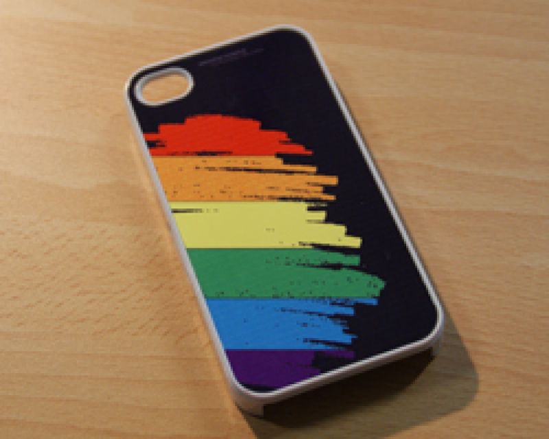 Regenbogen Schale weiss