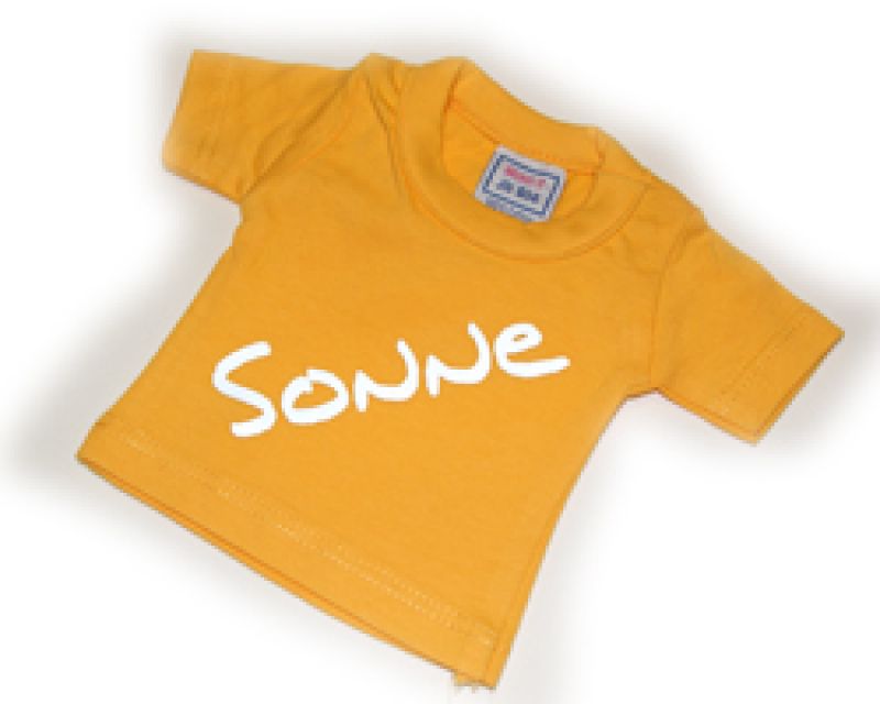 MiniShirt Sonne - gelb