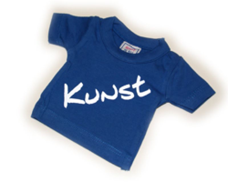 MiniShirt Kunst - blau