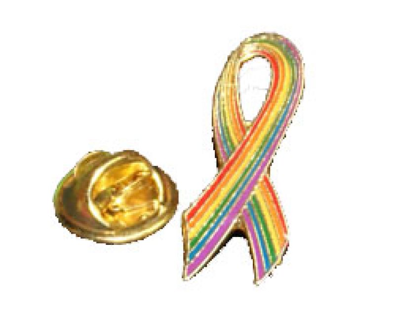 AidsSchleife in Regenbogen