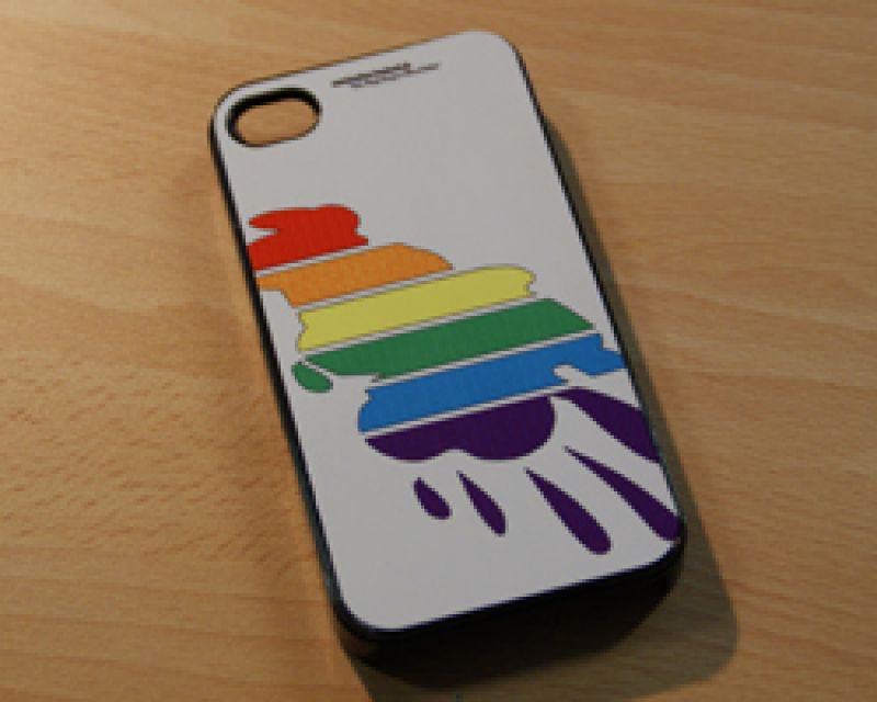 RegenbogenKlecks Schale schwarz