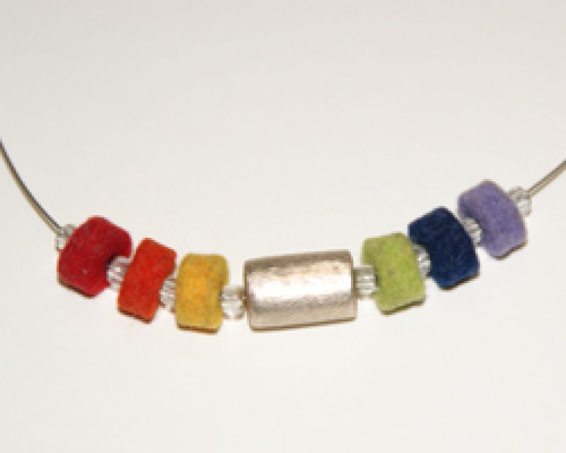 Kette mit Filz