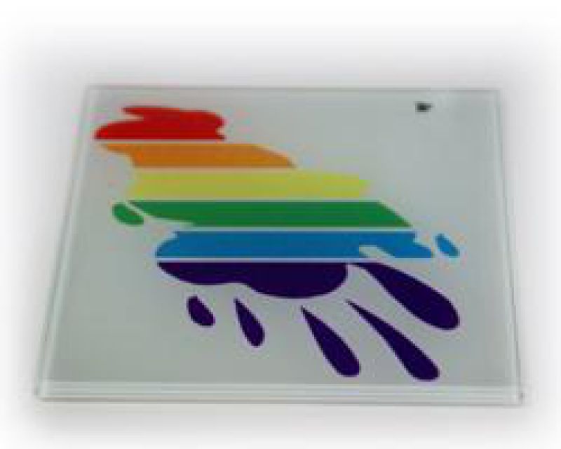 Regenbogenkleks - quadratisch