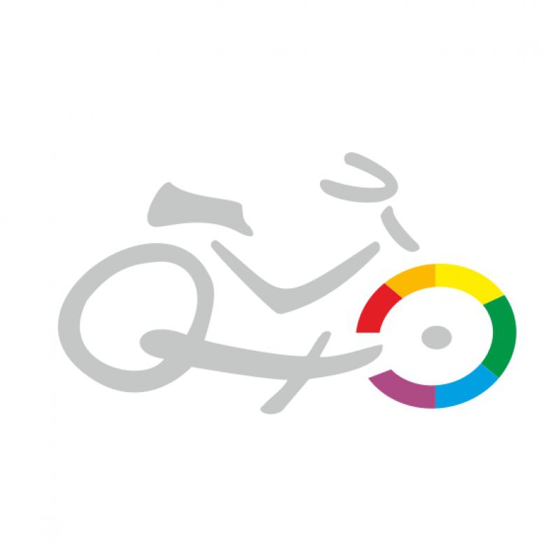 Fahrrad groß silber