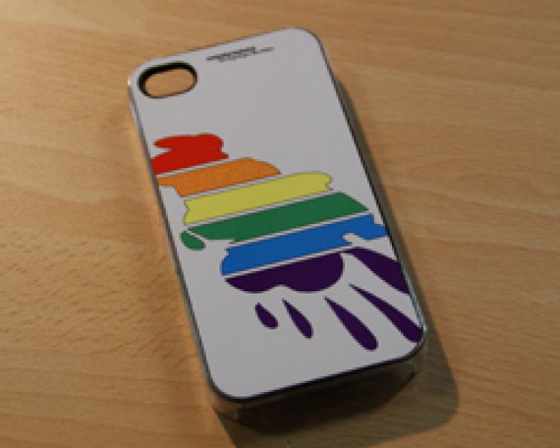 RegenbogenKlecks Schale transparent