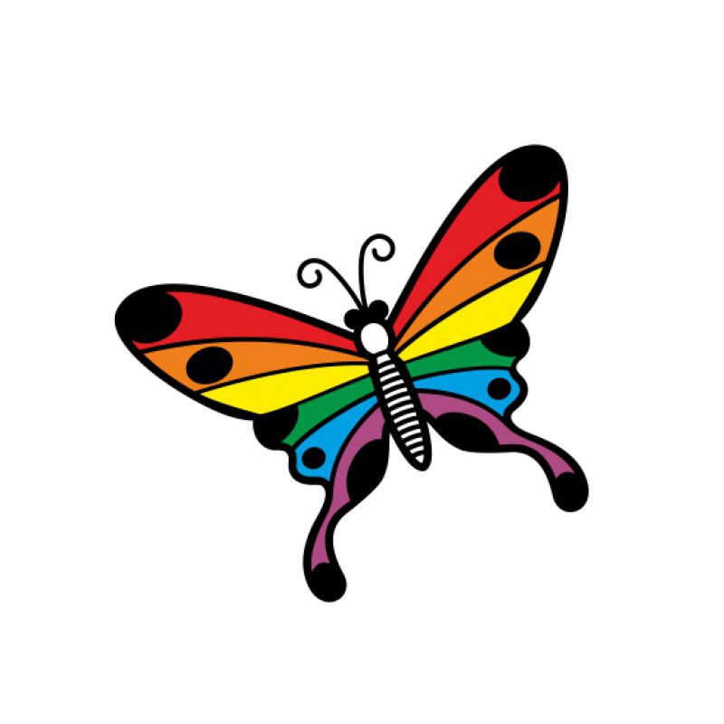 Schmetterling schwarz