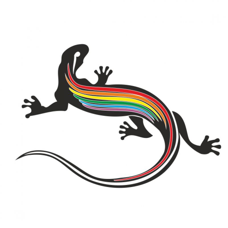 Echse schwarz