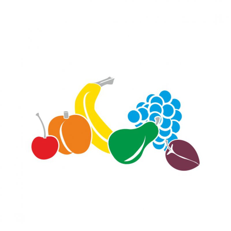 Obst Kontrast silber