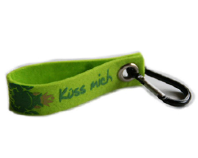 Küss mich - Filz lime