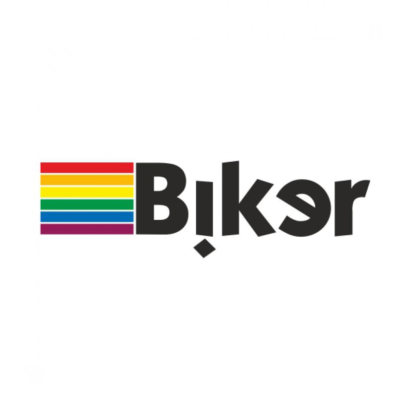 Biker als Grafik schwarz