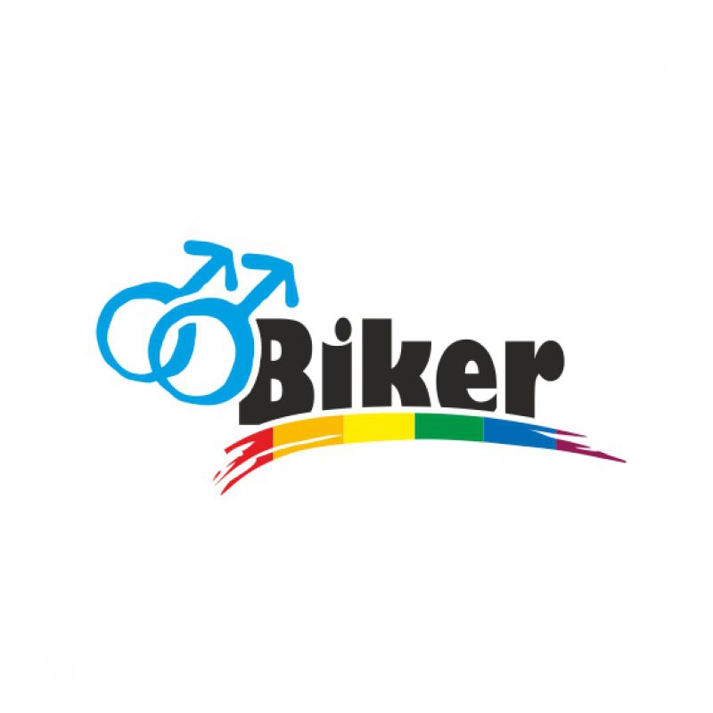 Biker mit Doppelmars