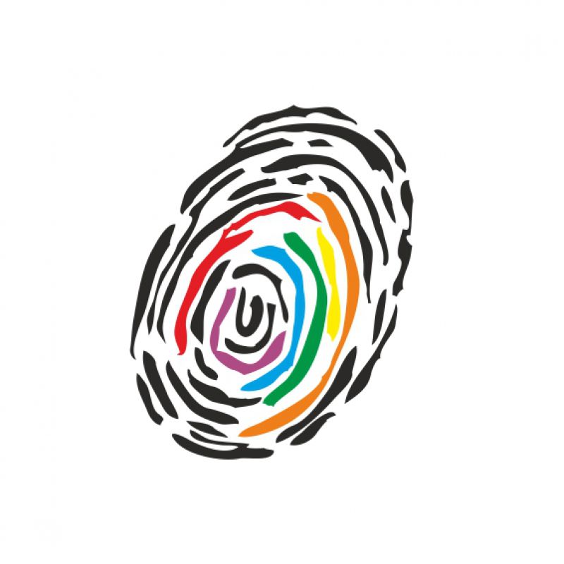 Fingerabdruck schwarz
