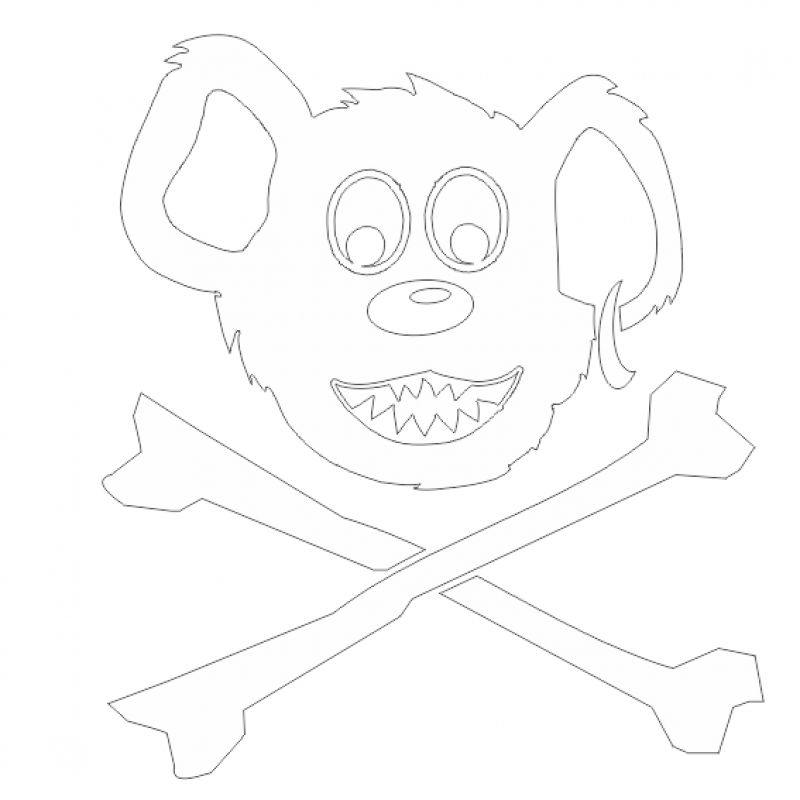 PiratenBär groß weiß