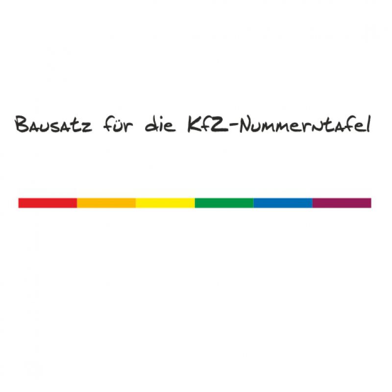 Linie KfZ-Nummerntafel