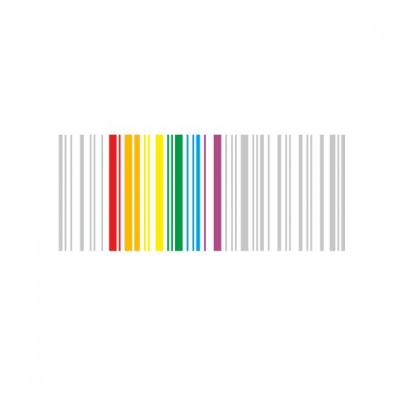 BarCode Linien silber