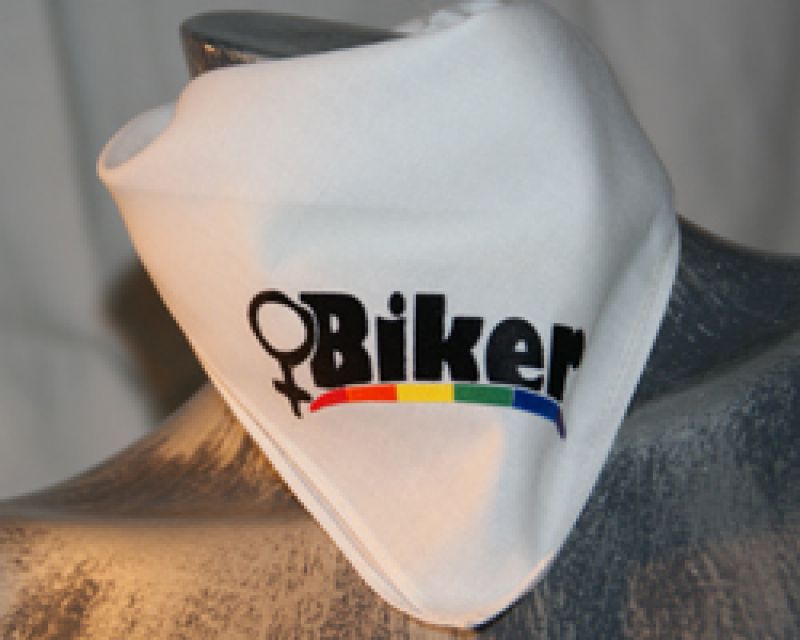Biker - weißes Bandana