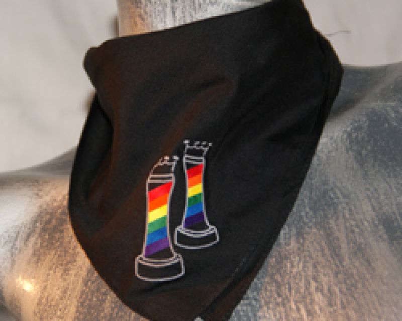 Dame - schwarzes Bandana