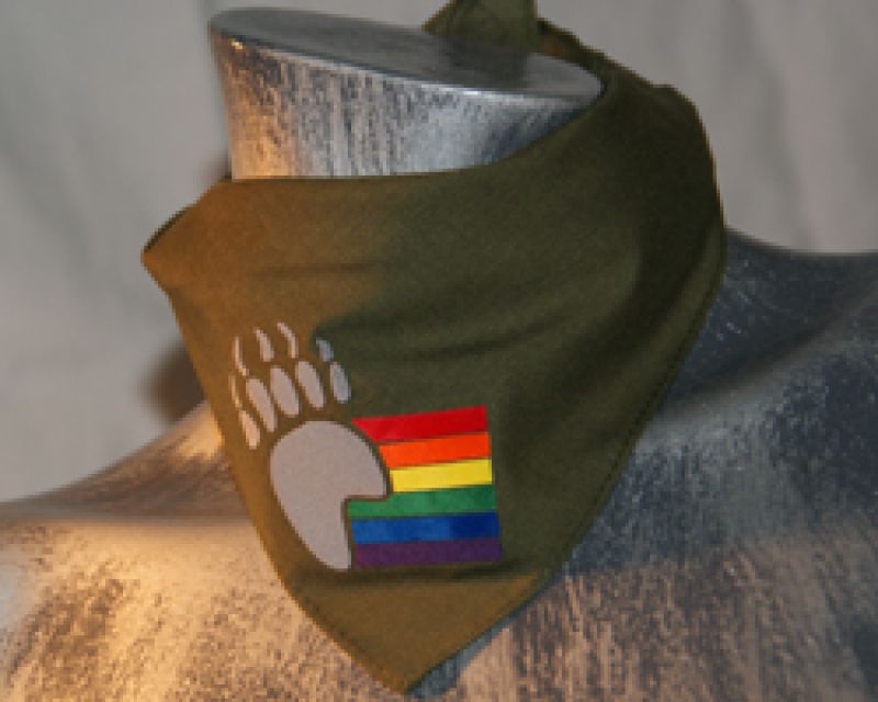 Tatze - dunkelgrünes Bandana