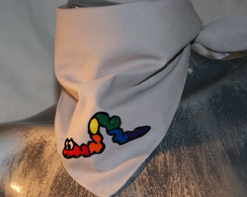 Wurm - hellgraues Bandana