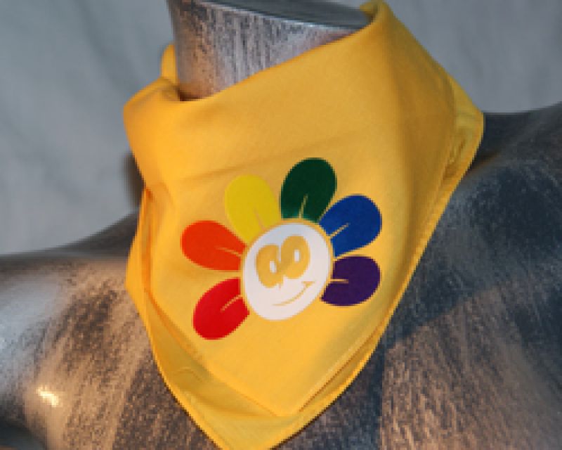 Blume - gelbes Bandana