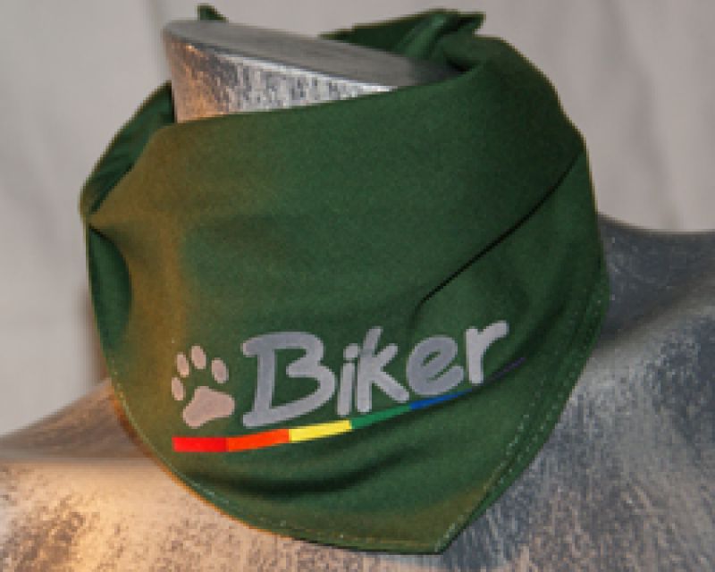 Biker - dunkelgrünes Bandana