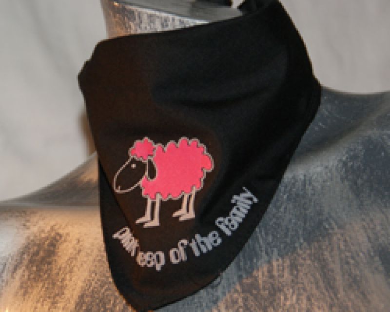 PinkSheep - schwarzes Bandana