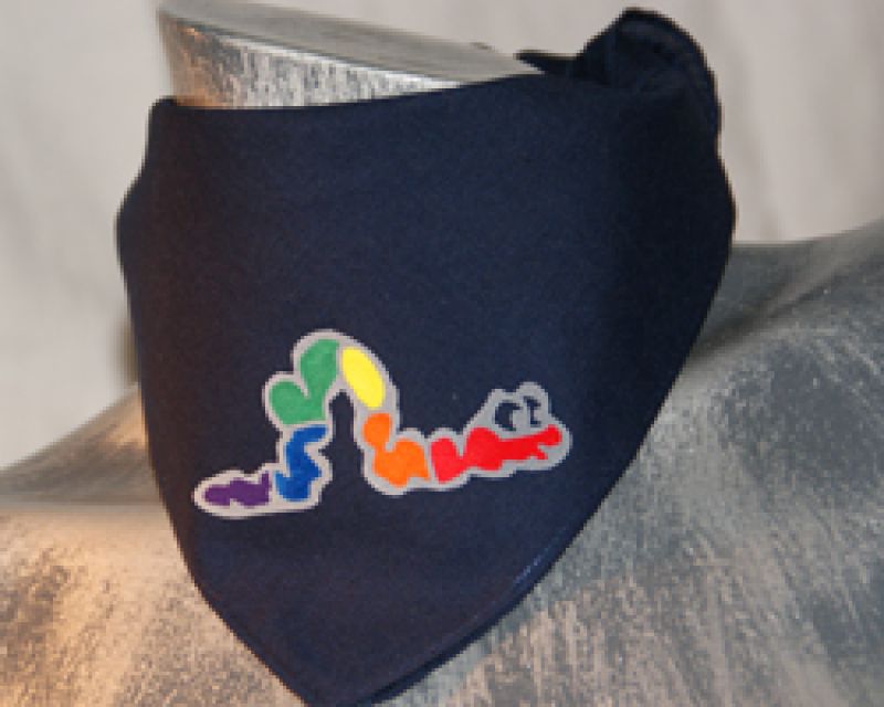 Wurm - schwarzes Bandana