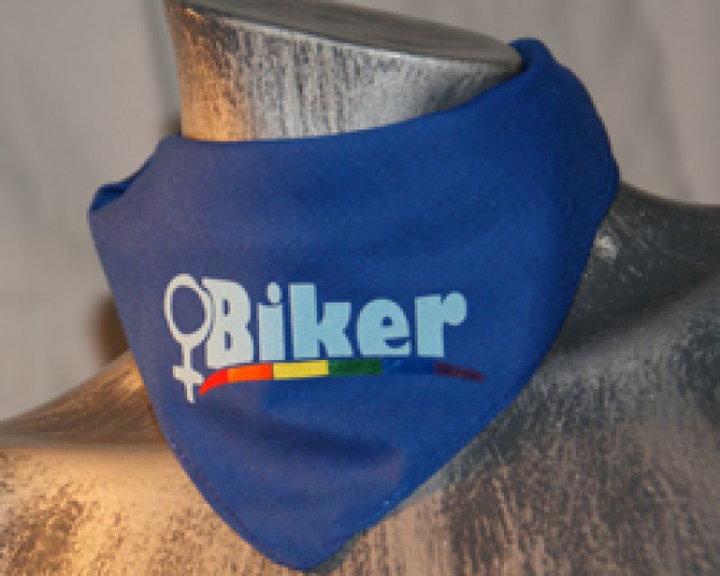 Biker - royalblaues Bandana