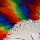 Regenbogenfächer flauschig